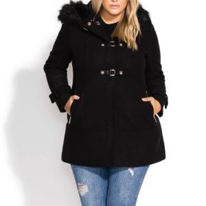 City chic coat size 18